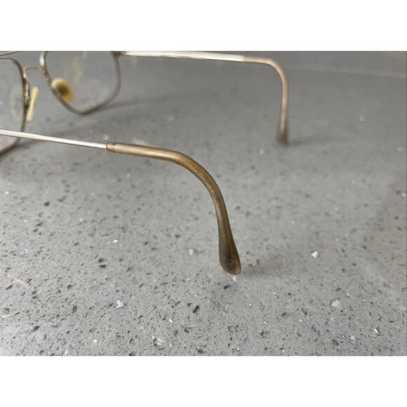 Marchon Autoflex w Flexon Eyeglasses Frames ONLY 40 Gold Full Rim 58-15-150 - Picture 5 of 16